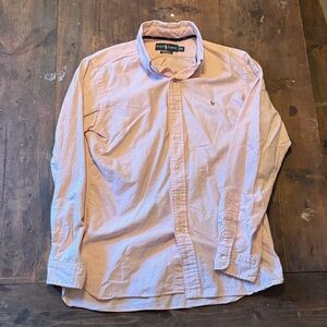 Polo by Ralph Lauren Men's Light Pink Striped Shirt